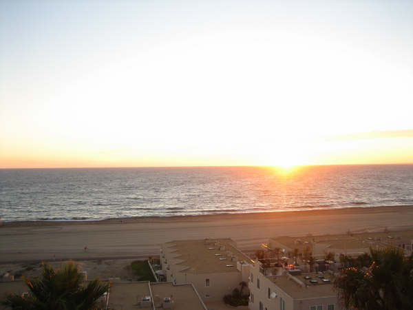 A view of the ocean from above.